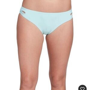 NWT CALIA Women's Keyhole Low Rise Swim Bottoms Size XL Ice Blue $35
